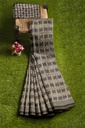 Ajrakh Hand Block Print Chanderi Silk Saree