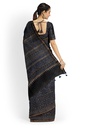 Ajrakh Hand Block Print Chanderi Silk Saree
