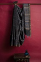 Ajrakh Hand Block Print Chanderi Silk Saree