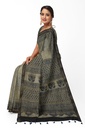 Ajrakh Hand Block Print Chanderi Silk Saree