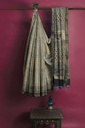 Ajrakh Hand Block Print Chanderi Silk Saree