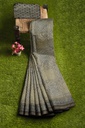 Ajrakh Hand Block Print Chanderi Silk Saree