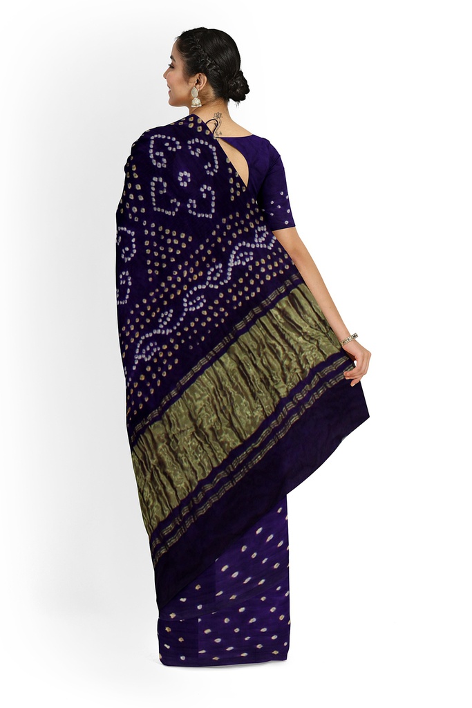 Hand Dyed Modal Silk Bandhani Saree