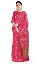 Hand Dyed Gaji Silk Bandhani Saree