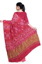 Hand Dyed Gaji Silk Bandhani Saree