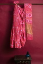Hand Dyed Gaji Silk Bandhani Saree