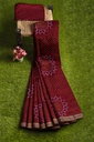 Hand Dyed Gaji Silk Bandhani Saree