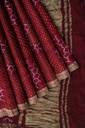 Hand Dyed Gaji Silk Bandhani Saree