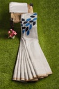 Handstitched Chanderi Silk Applique Saree