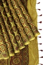 Modal Silk Ajrakh Hand Block Print Saree