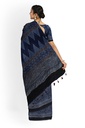 Modal Silk Ajrakh Hand Block Print Saree