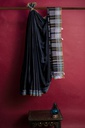 Handwoven Kala Cotton Bhujodi Saree