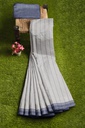 Handwoven Kala Cotton Bhujodi Saree