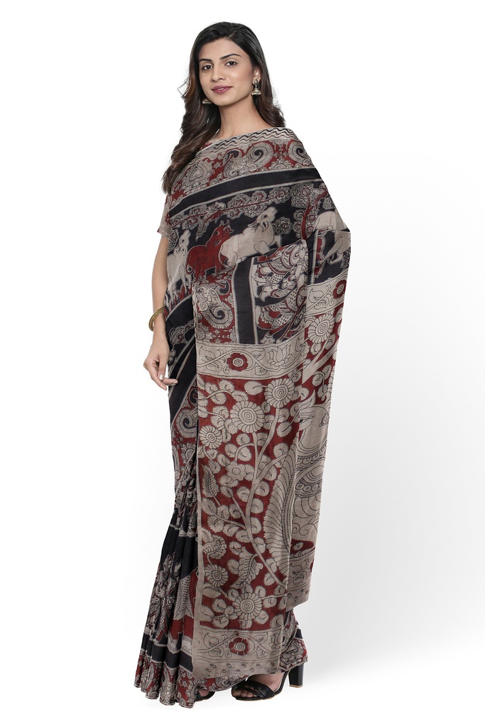 Handcrafted Kalamkari Cotton Saree
