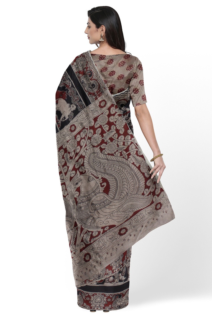 Handcrafted Kalamkari Cotton Saree