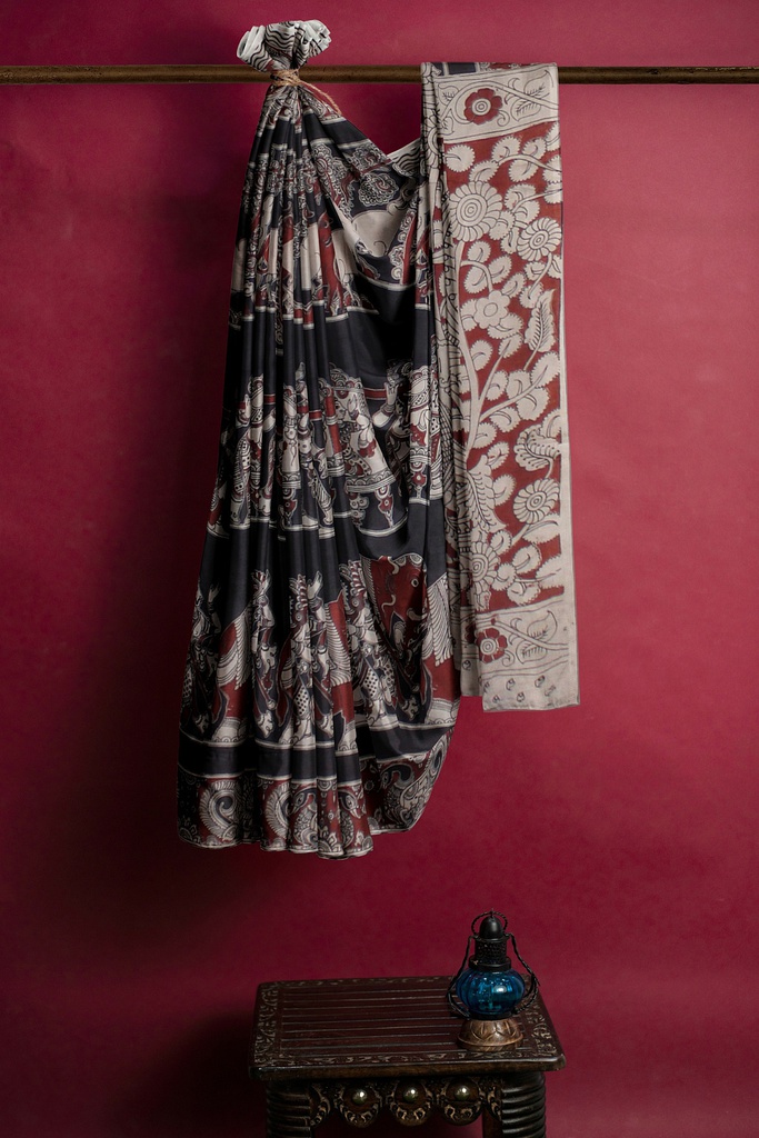 Handcrafted Kalamkari Cotton Saree