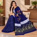 Modal Silk Bandhani Saree with Shibori Pallu