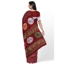 Modal Silk Bandhani Saree with Shibori Pallu