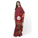 Modal Silk Bandhani Saree with Shibori Pallu