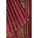 Modal Silk Bandhani Saree with Shibori Pallu