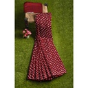 Modal Silk Bandhani Saree with Shibori Pallu