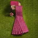 Modal Silk Bandhani Saree with Shibori Pallu