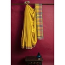 Handwoven Kala Cotton Bhujodi Saree