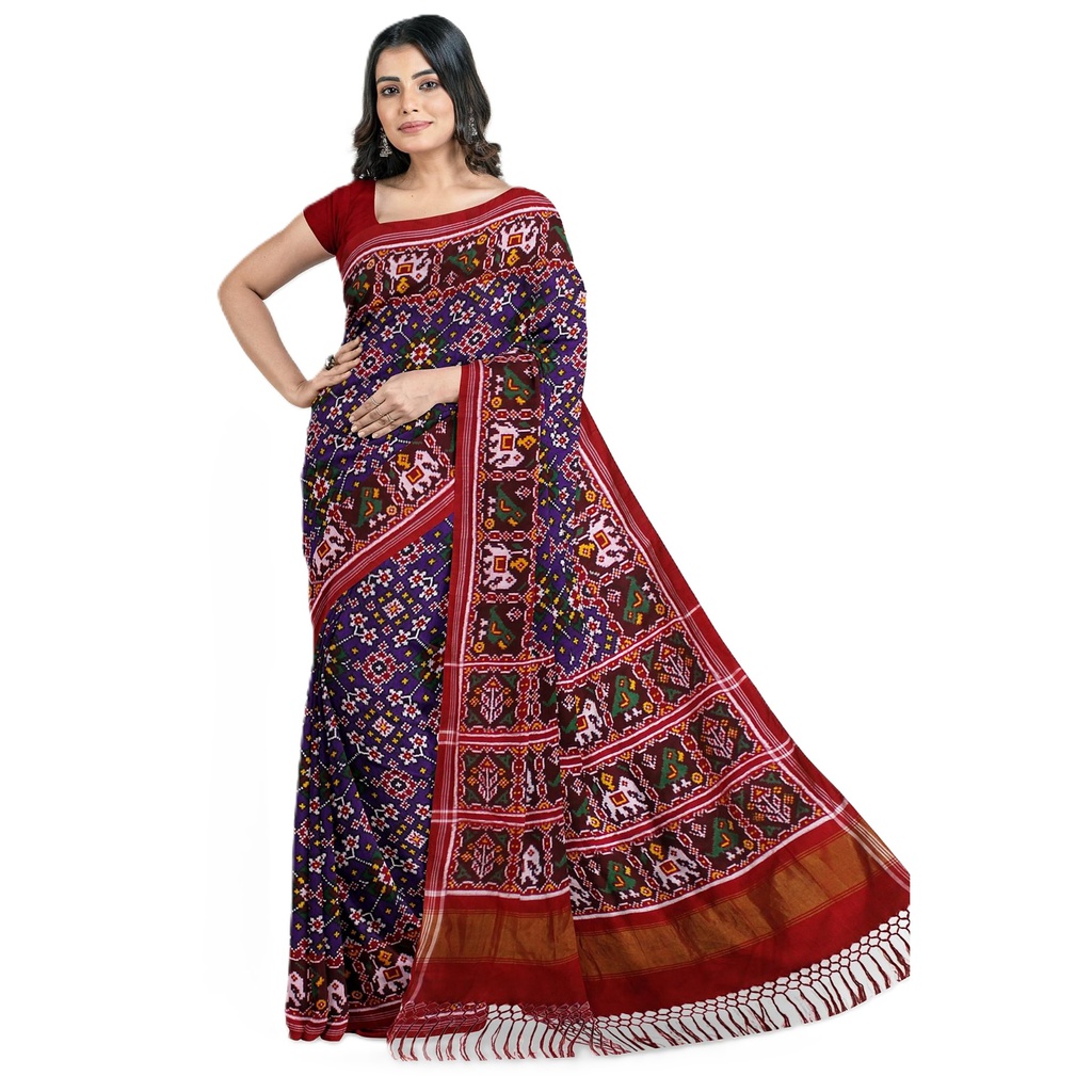 Handwoven Double Ikat Silk Patola Saree