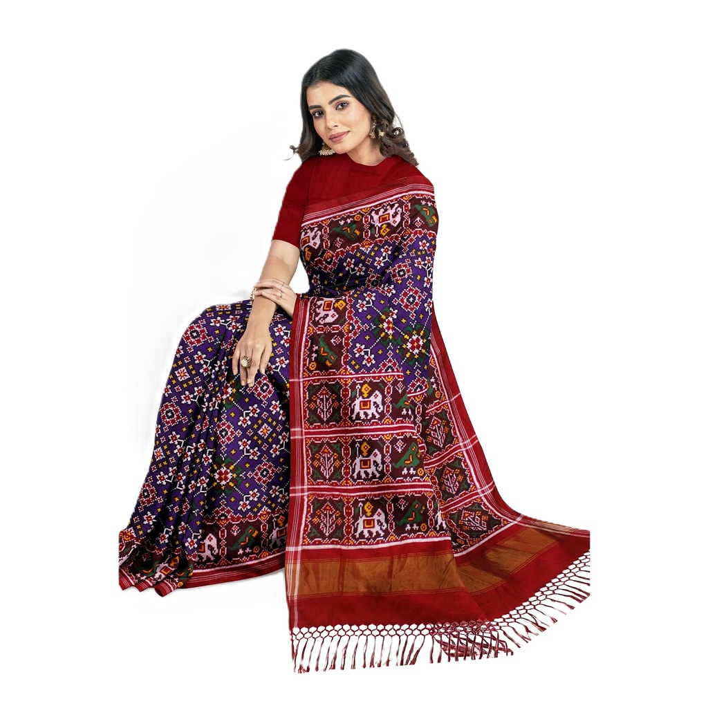 Handwoven Double Ikat Silk Patola Saree