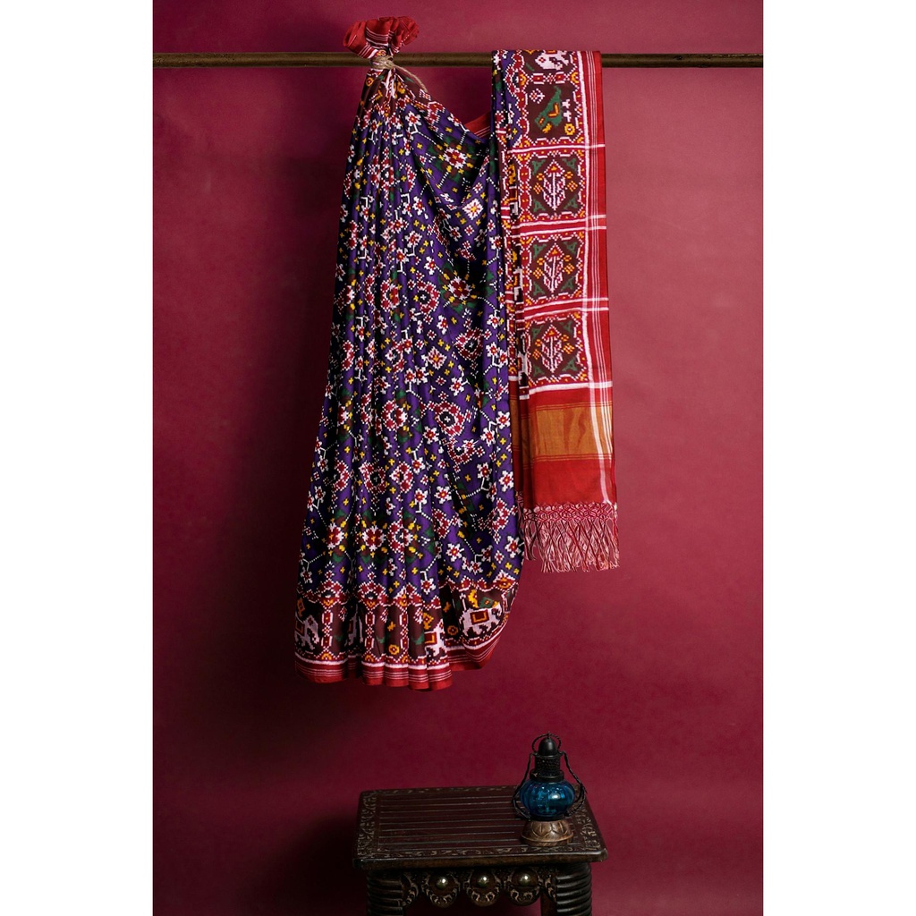 Handwoven Double Ikat Silk Patola Saree