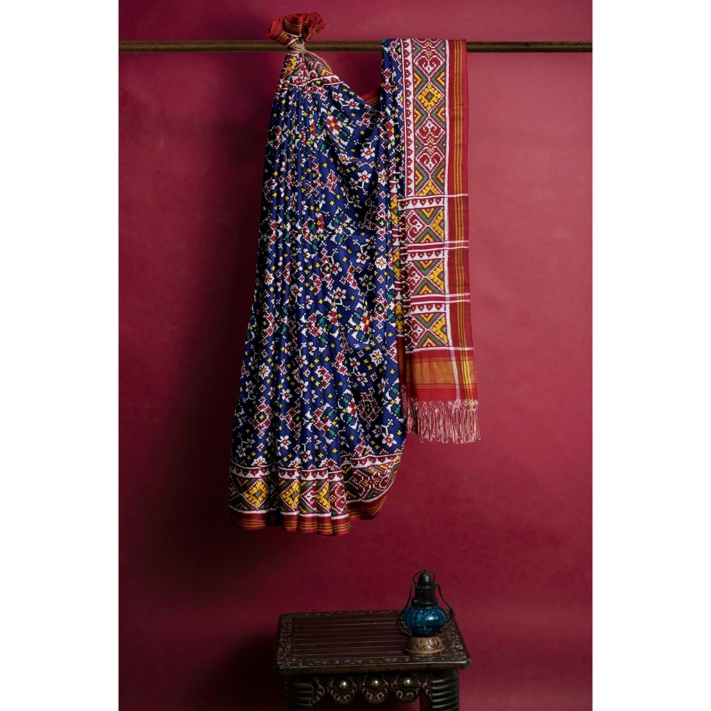 Handwoven Double Ikat Silk Patola Saree