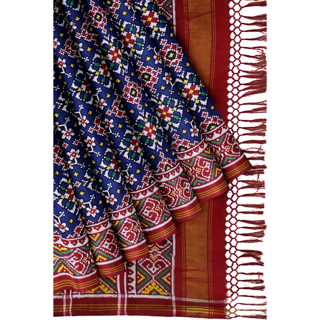 Handwoven Double Ikat Silk Patola Saree