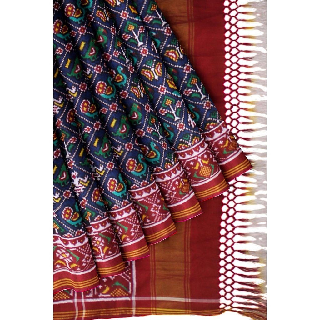 Handwoven Double Ikat Silk Patola Saree