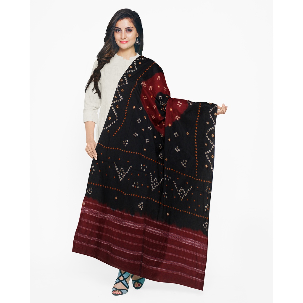 Handcrafted Bandhani Woolen Shawl