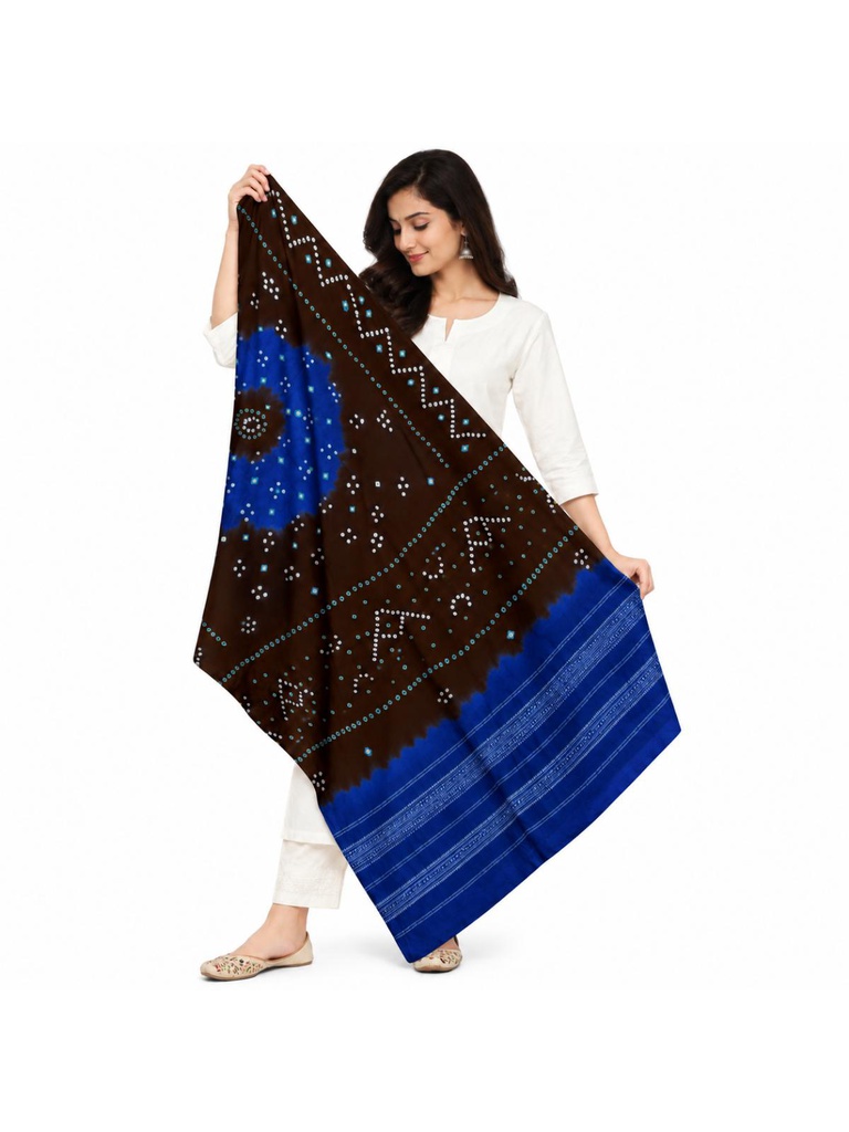 Bandhani Woolen Handwoven Shawl