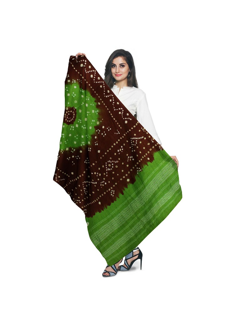 Bandhani Woolen Handwoven Shawl