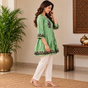 Handcrafted Embroidered Mashru Kediya Top