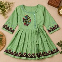 Handcrafted Embroidered Mashru Kediya Top