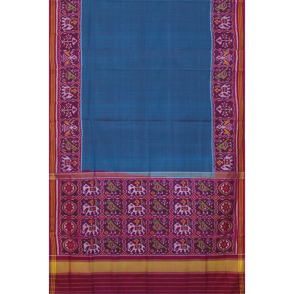 Hancrafted Semi Ikat Silk Patola Saree