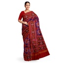 Hancrafted Semi Ikat Silk Patola Saree