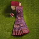 Hancrafted Semi Ikat Silk Patola Saree