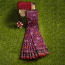 Hancrafted Semi Ikat Silk Patola Saree