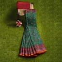 Hancrafted Semi Ikat Silk Patola Saree