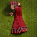 Hancrafted Semi Ikat Silk Patola Saree