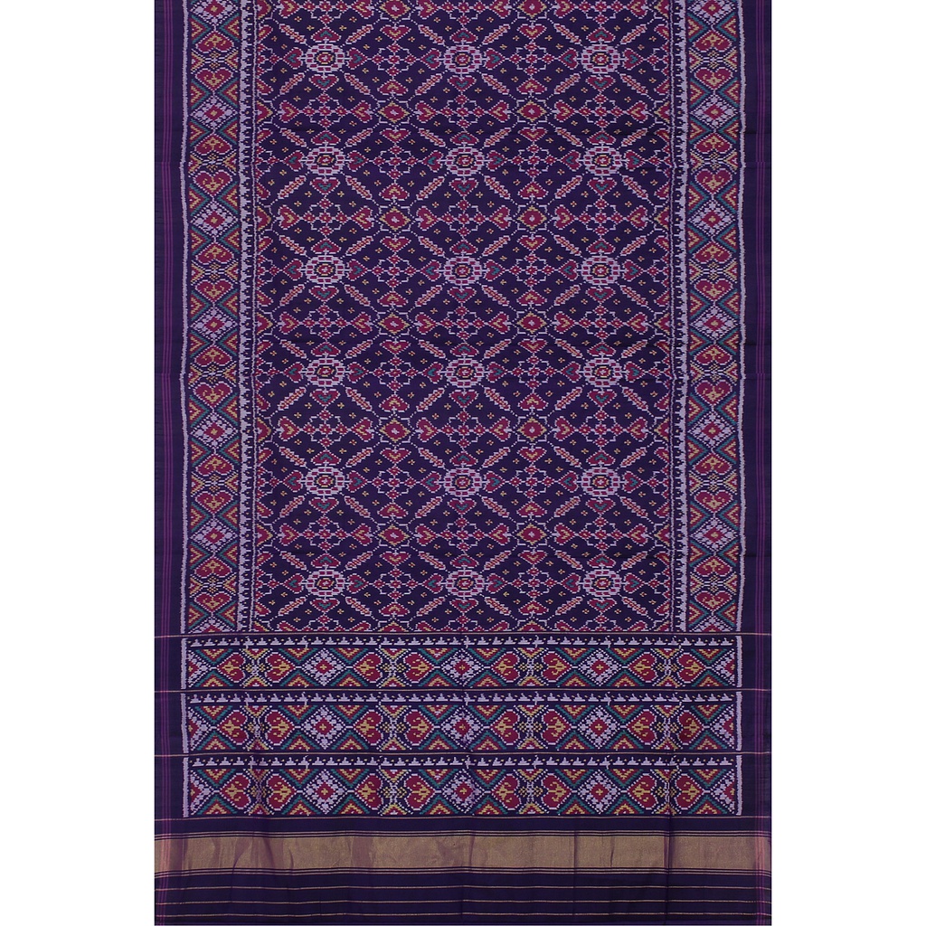 Hancrafted Semi Ikat Silk Patola Saree