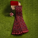 Hancrafted Semi Ikat Silk Patola Saree