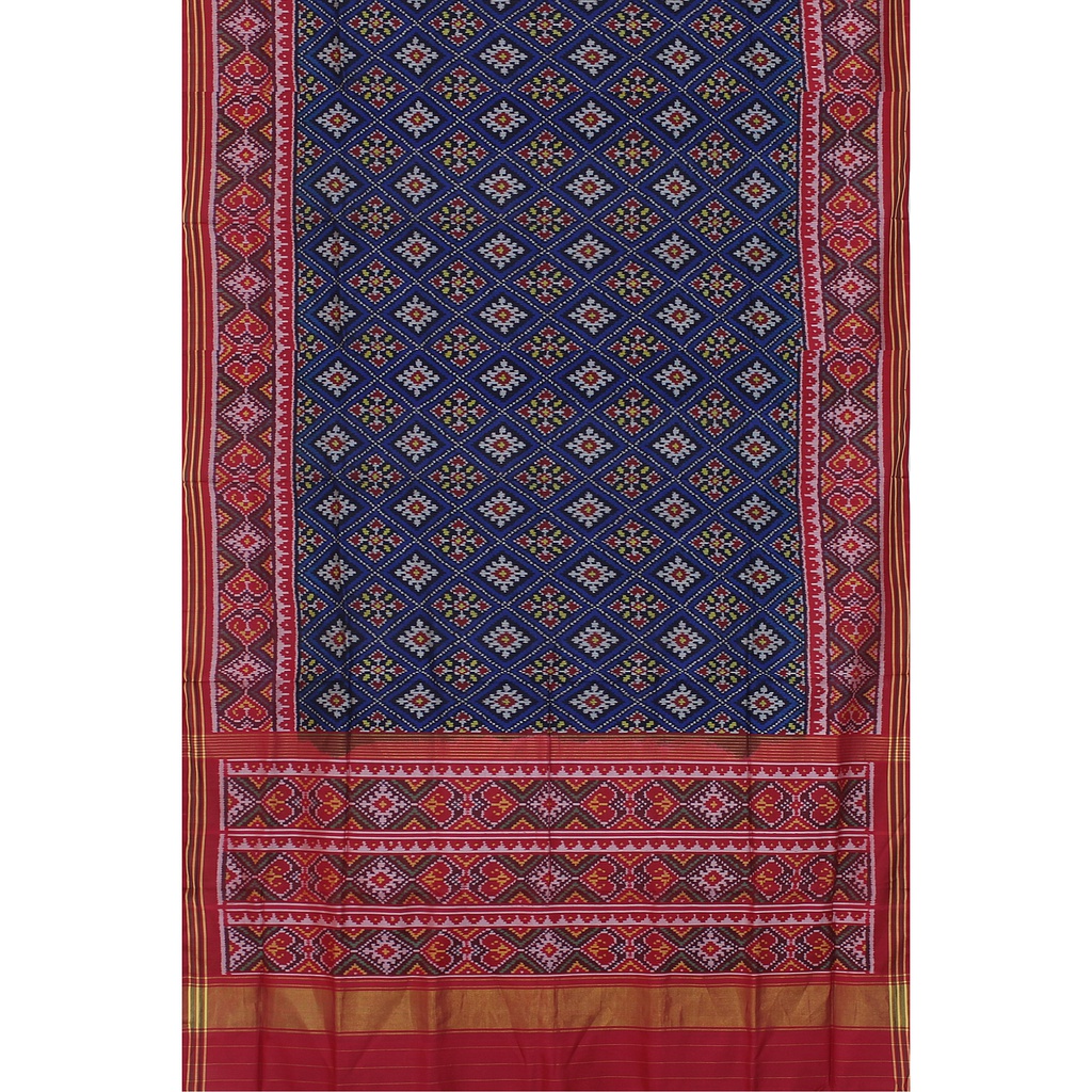 Hancrafted Semi Ikat Silk Patola Saree