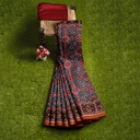 Hancrafted Semi Ikat Silk Patola Saree