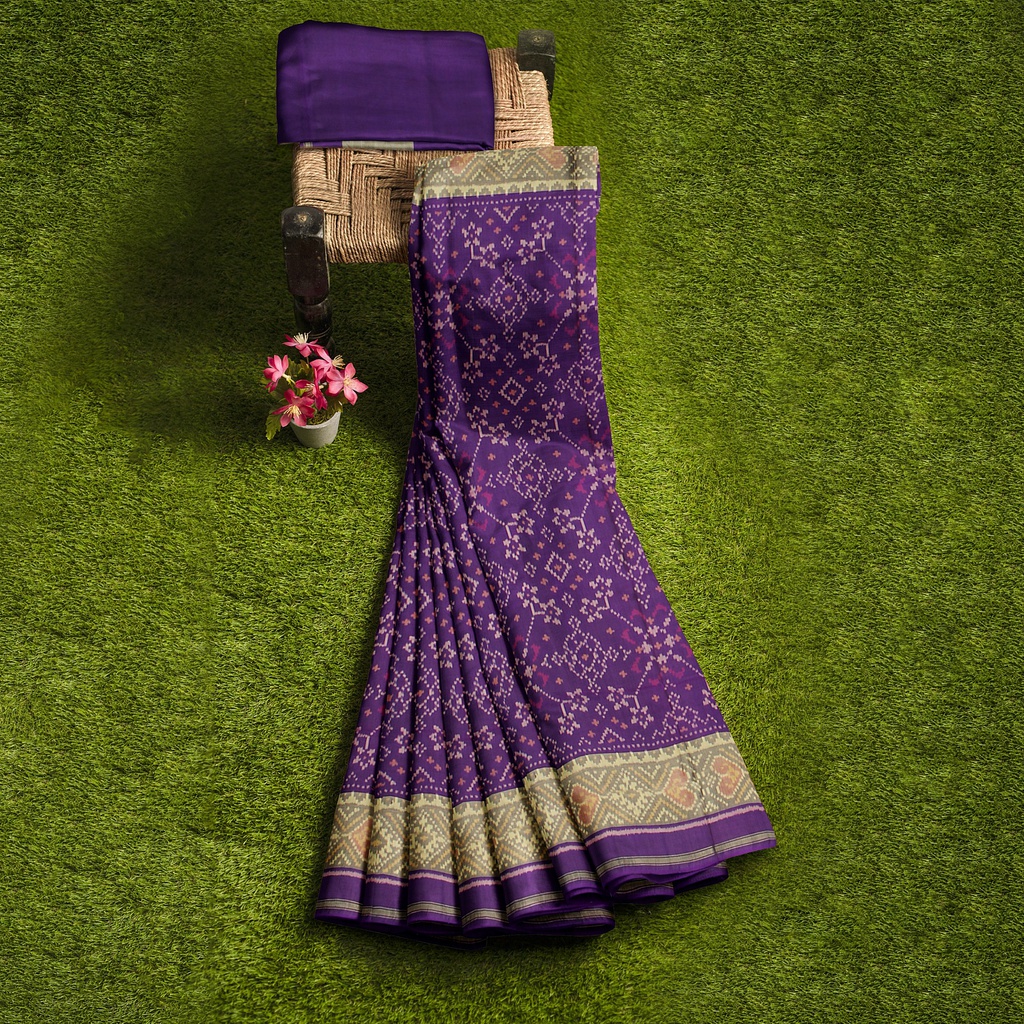 Handloom Single Ikat Silk Patola Saree