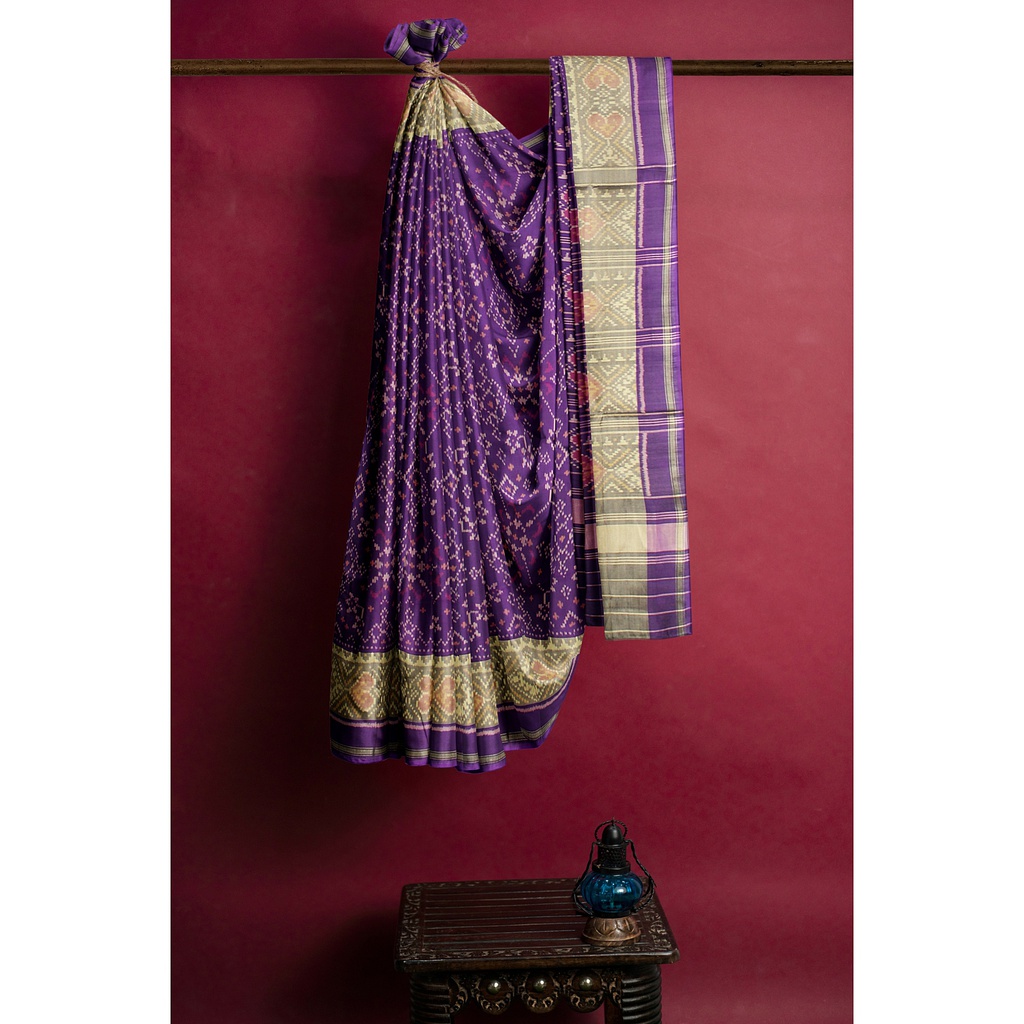 Handloom Single Ikat Silk Patola Saree